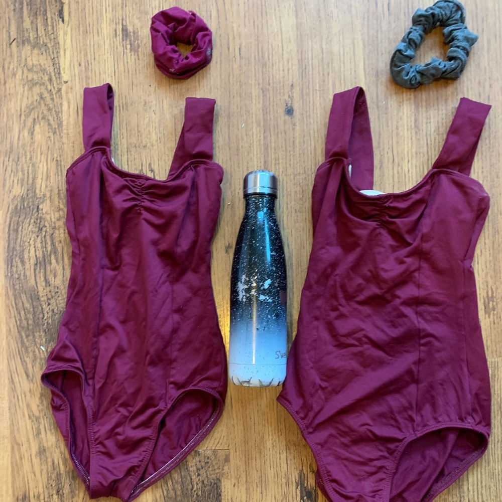 MotionWear Burgundy Body suit